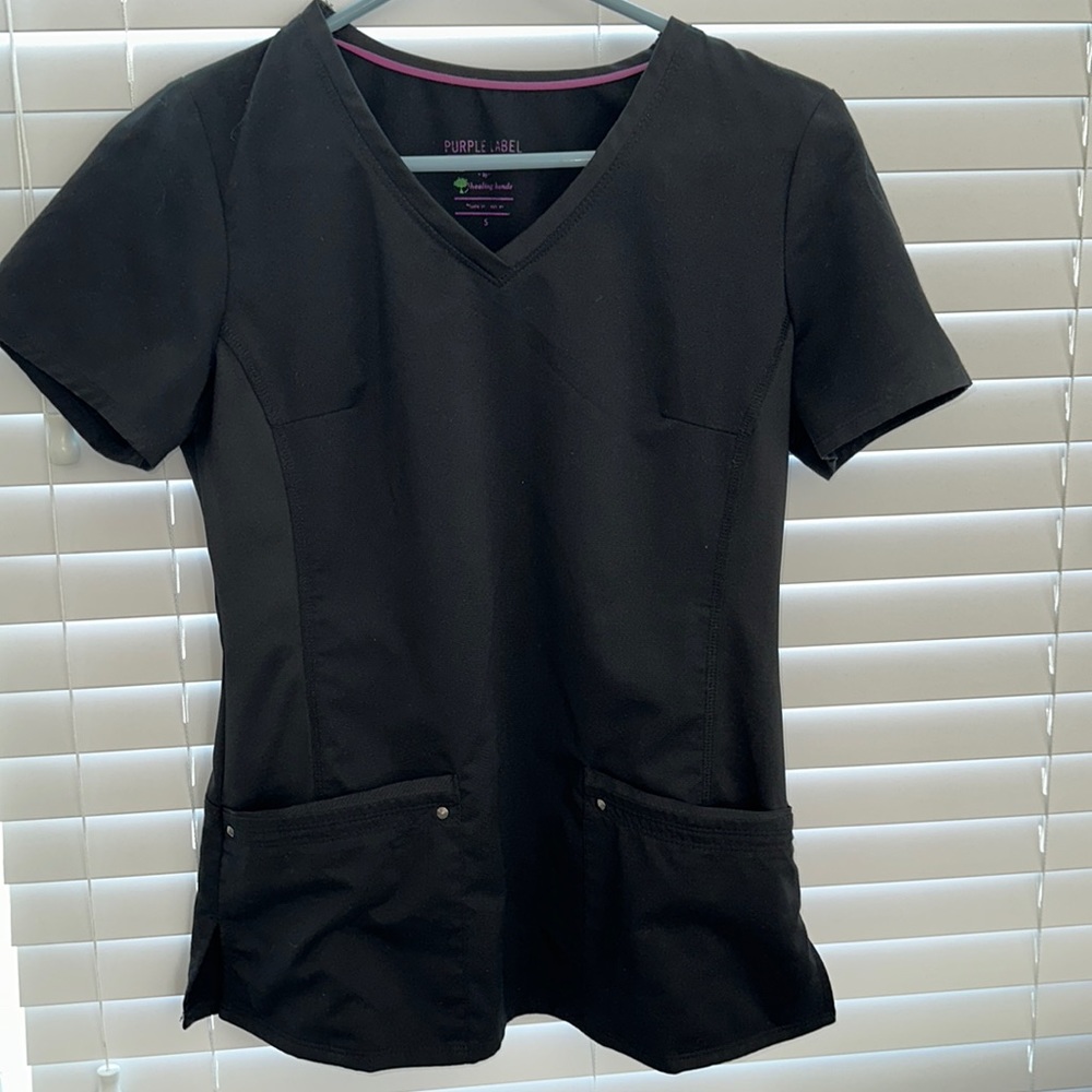 Purple Label Yoga Scrub Top